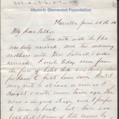 Judge George Summers from Lewis Summers, Jun 25, 1865