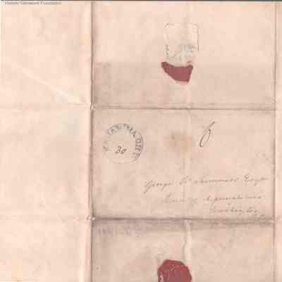 address page with postmark
