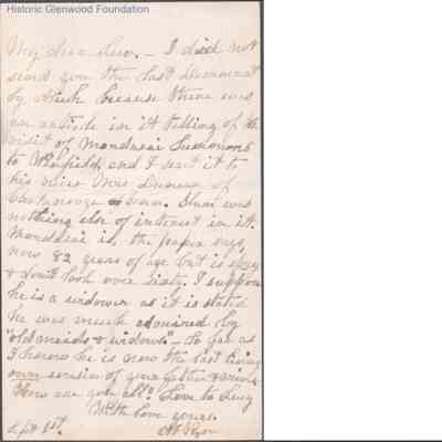 Postcard to Lucy W. Summers from Anna I. S. Ryon, Sep 1, 1910