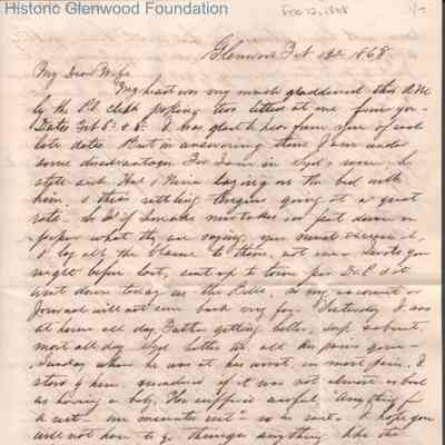 Lucy W. Summers from Lewis Summers, Feb 12, 1868