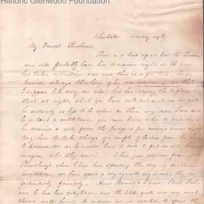 Judge George Summers from Amacetta Laidley Summers, Jan 1843