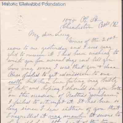 Lucy W. Summers from Anna I. S. Ryon, Oct 24, 1913