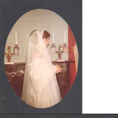 Amacetta Laidley Summers' wedding dress, modeled by Morgan Peyton
