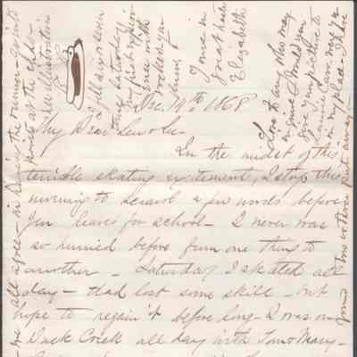 Lewis & Lucy W. Summers from Elizabeth W. Wickes, Dec 14, 1868