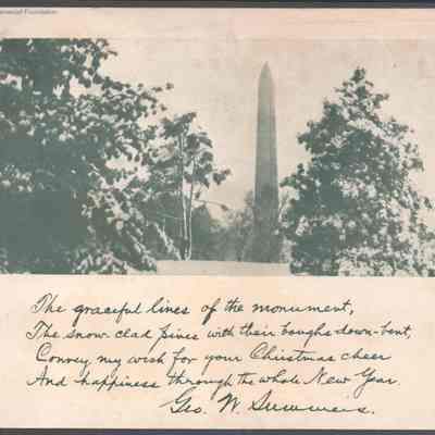 George W. Summers, Christmas card, no date