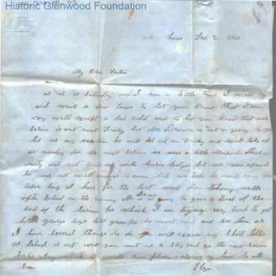 Amacetta Laidley Summers to John O. Laidley, Feb 2, 1850