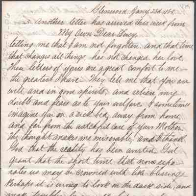 Lucy W. Summers from Lewis Summers, Jan 23, 1865