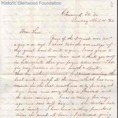 Lewis Summers from William S. Laidley, Apr 10, 1864