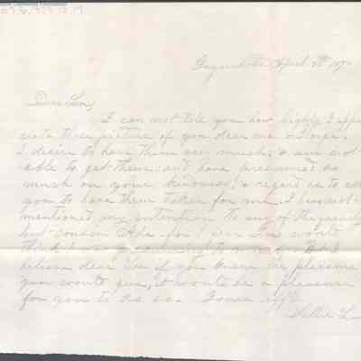 Lewis Summers from Sallie L., Apr 5, 1870