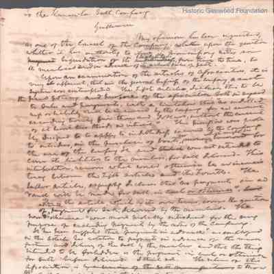 Judge George Summers to the Kanawha Salt Company, no date