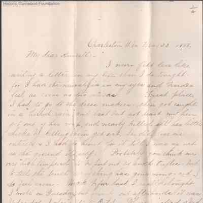 Russell G. Quarrier from Elizabeth S. Quarrier, May 22, 1888
