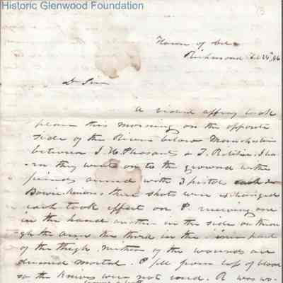 Judge George Summers from Dr. Spicer Patrick, Feb 24, 1846