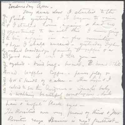 Lewis Summers from Lucy W. Summers, no date