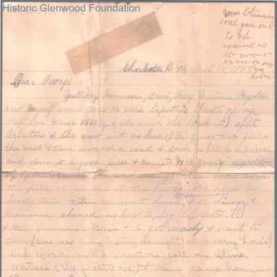 George W. Summers from Amacetta Summers and Elizabeth S. Quarrier, Mar 13, 1887