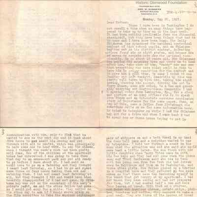 Lucy W. Summers from George W. Summers, May 30, 1927