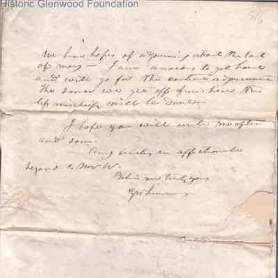 p. 5 and address page with postmark