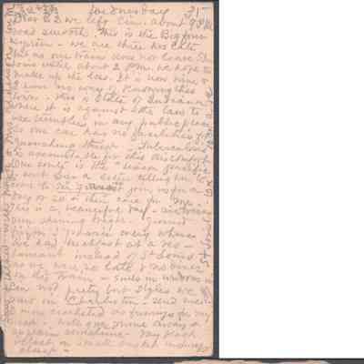 Postcard to Elizabeth S. Quarrier from Lucy W. Summers, Jan 31, 1912