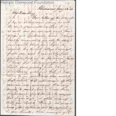 Lucy W. Summers from Lewis Summers, Jan 6, 1866