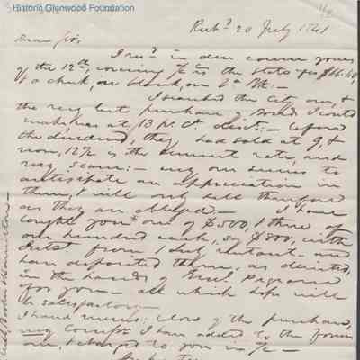 Judge Lewis Summers from B. Peyton, Jul 20, 1841