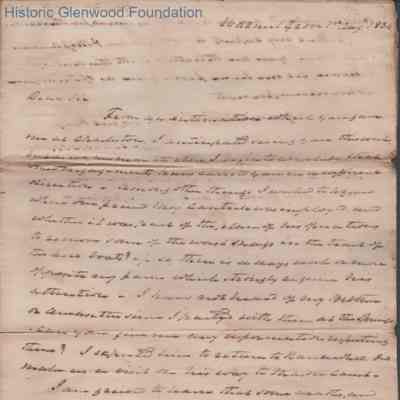 Judge Lewis Summers to Ezra Walker, Aug 7, 1834