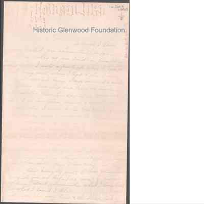 Russell G. Quarrier from Elizabeth S. Quarrier, Aug 16, 1890