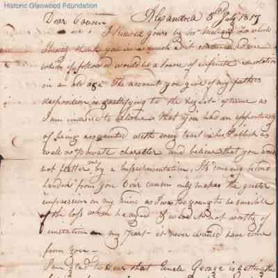 Judge Lewis Summers from Harvey Summers, Jul 3, 1817