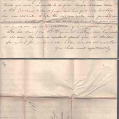p. 3 and address page with postmark