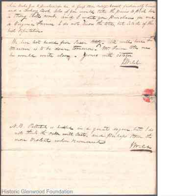 p. 3 and address page with postmark