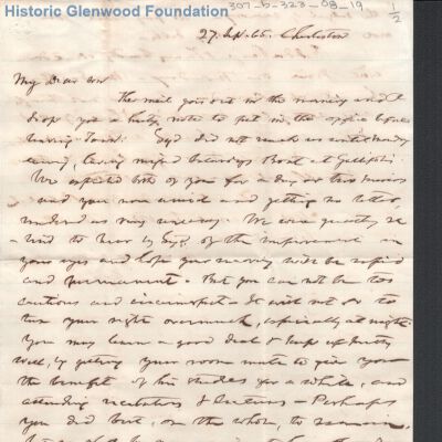 Lewis Summers from Judge George Summers, Sep 27, 1865