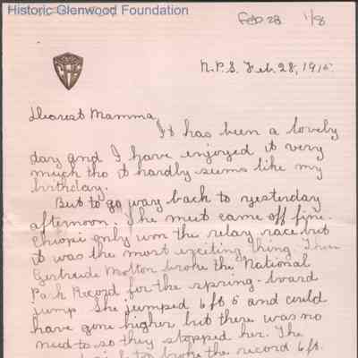 Elizabeth S. Quarrier from Lucy S. Quarrier, Feb 28, 1915