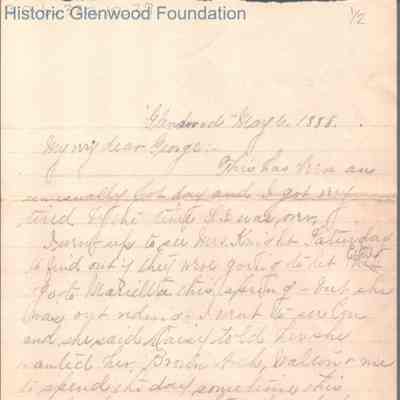 George W. Summers from Elizabeth S. Quarrier, May 6, 1888