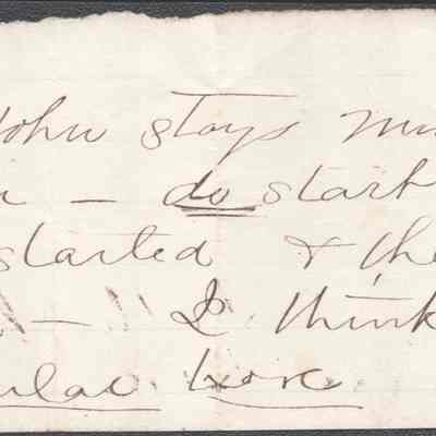 Lewis Summers from unknown sender, no date