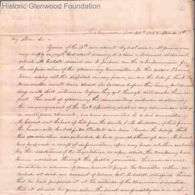 Judge Lewis Summers from Ezra Walker, Feb 28, 1843