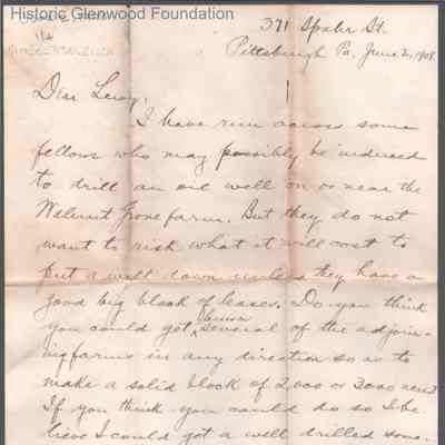 George W. Summers to Lewis "Lewy" Summers, Jr., Jun 2, 1908