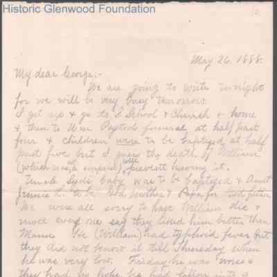 George W. Summers from Amacetta Summers, May 26, 1888