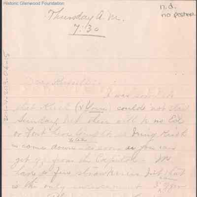 Russell G. Quarrier from Elizabeth S. Quarrier, unknown date