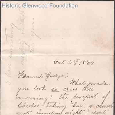 Lewis Summers from "Ella M. C.," a Marietta College classmate, Oct 31, 1864
