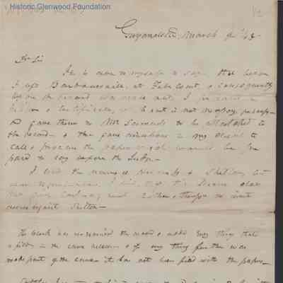 Judge Lewis Summers from James M. Laidley, Mar 9, 1843