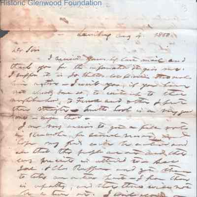 Judge George Summers to Samuel A. Miller, Aug 4, 1850