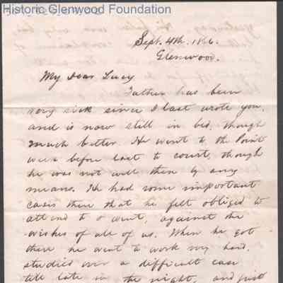 Lucy W. Summers from Lewis Summers, Sep 4, 1866