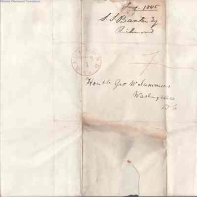 address page with postmark