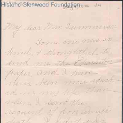 Lucy W. Summers from Netty Honaker, Jul 8, 1905