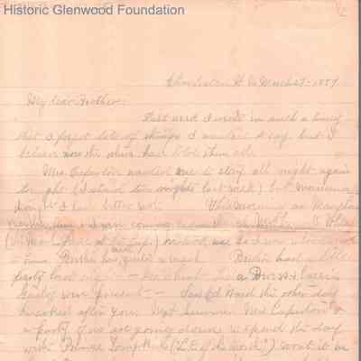 George W. Summers from Elizabeth S. Quarrier, Mar 27, 1887