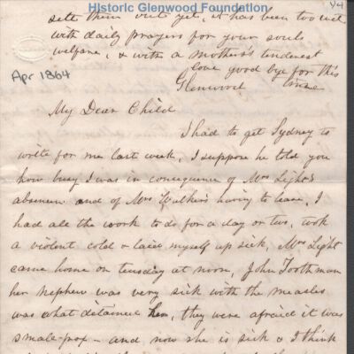 Lewis Summers from Amacetta Laidley Summers, Apr 1864