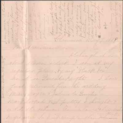 Russell G. Quarrier from Elizabeth S. Quarrier, May 7, 1889