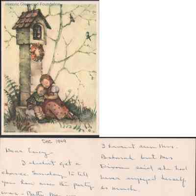 Lucy S. Quarrier from Melba D. Quarrier, Dec 1949