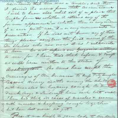 p. 3 and address page with postmark