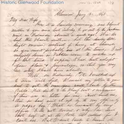 Lucy W. Summers from Lewis Summers, Jan 12, 1868