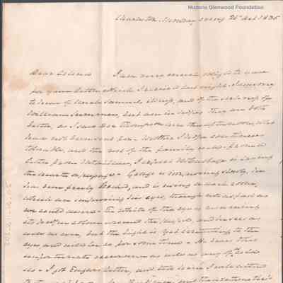 Celina Summers from Judge Lewis Summers, Oct. 26, 1835