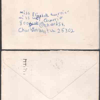 envelope front, rear